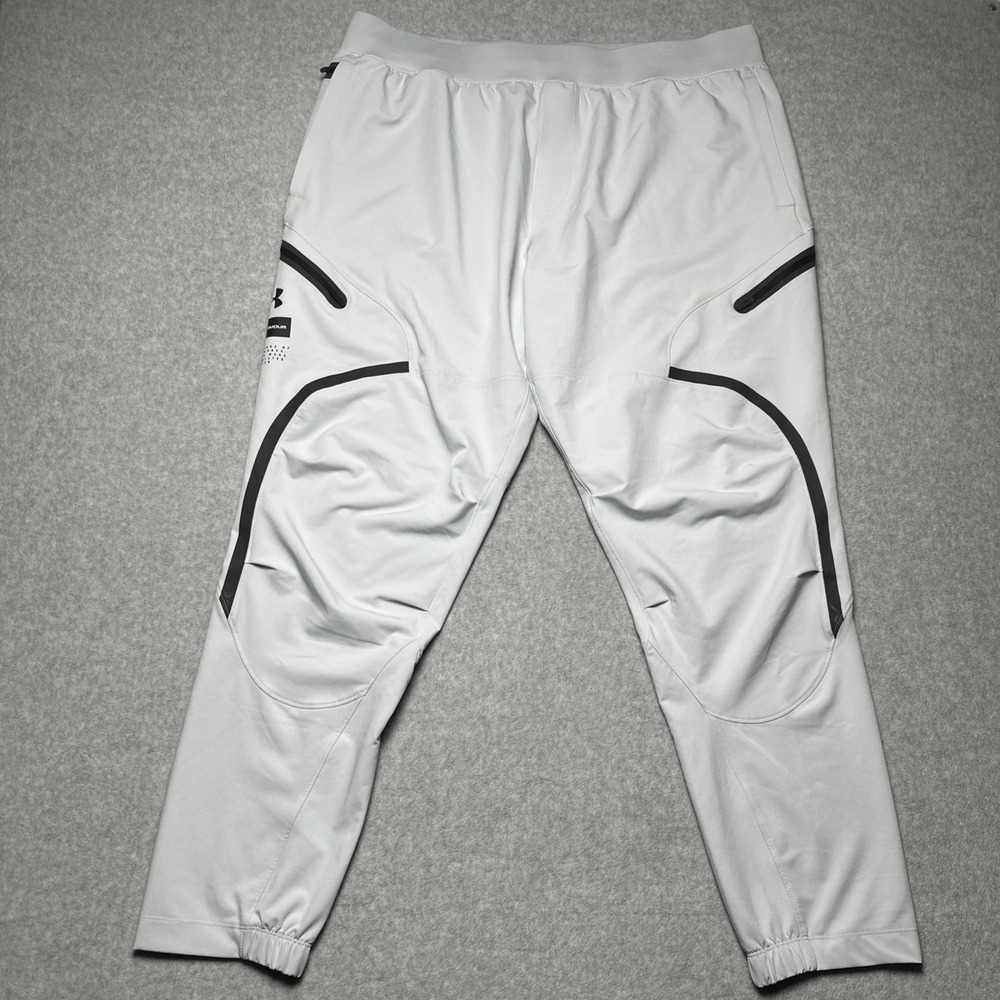 Under Armour Unstoppable Cargo Pants Grey Black Mens 2XL  $110